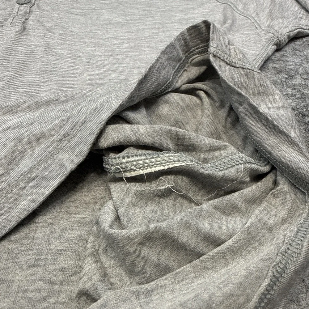 Under Armour Athlete Recovery Sleepwear Henley shirt men's XS gray Tom Brady